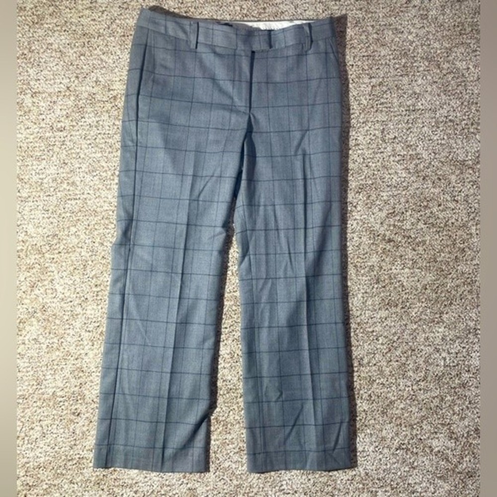 Talbots Windsor Italian Flannel Gray Wool Pants 10 Petite